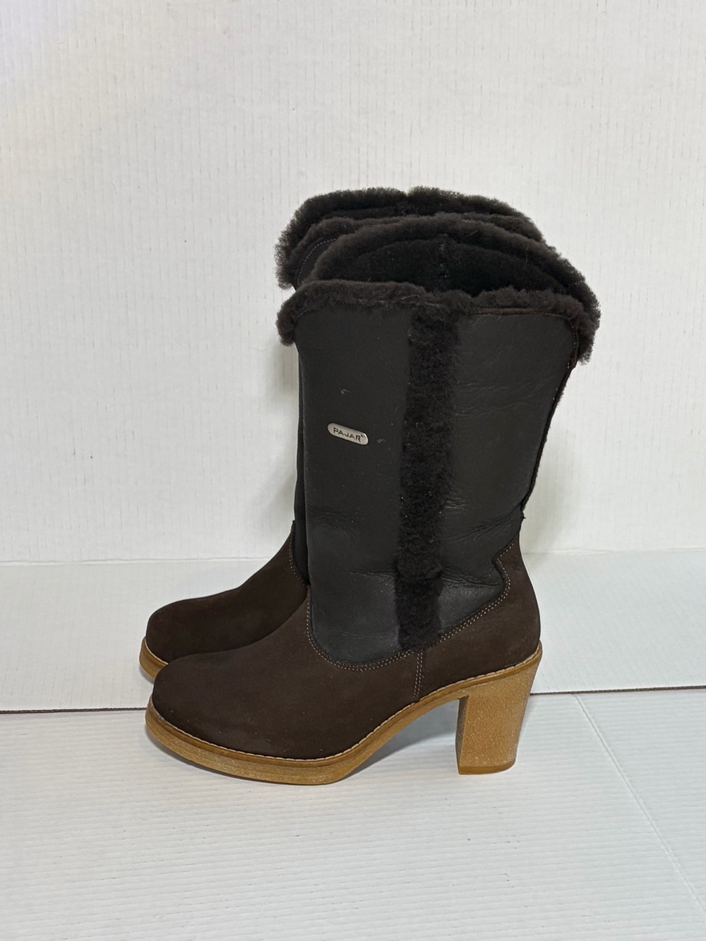 Pajar Chunky Shearling Lined Heeled Boots